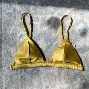 Victoria secret gold plunge bralette